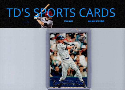 Derek Jeter baseball card from 1996 Stadium Club featuring Derek Jeter Silver inscription