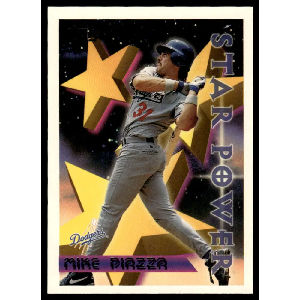 1996 Topps #2 Mike Piazza EX/NM Los Angeles Dodgers Baseball Card