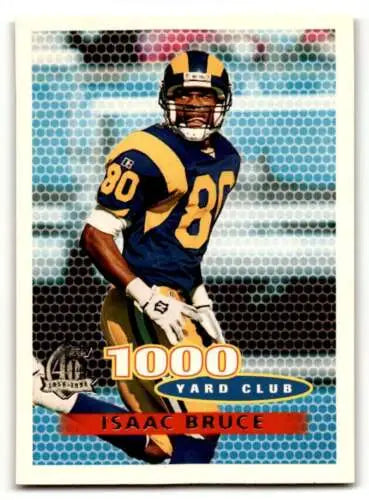 1996 Topps #242 Isaac Bruce St. Louis Rams Football Card with original gloss finish