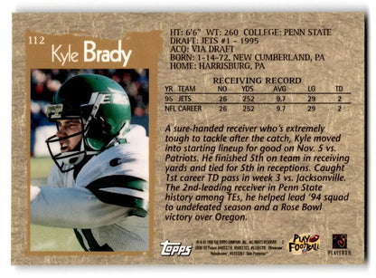1996 Topps Chrome #112 Kyle Brady - Trading Card