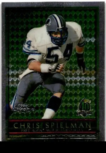 Chris Spielman Buffalo Bills football card with original gloss from 1996 Topps Chrome