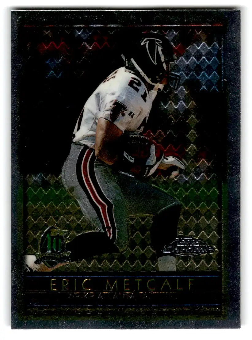1996 Topps Chrome #15 Eric Metcalf - Trading Card