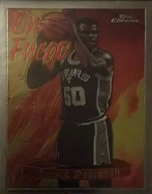 1996 Topps Chrome Season’s Best #5 David Robinson trading card collectible image