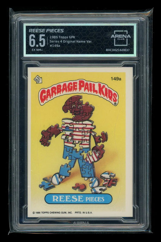 Graded 1986 Garbage Pail Kids Reese Pieces trading card from 1996 Topps collection