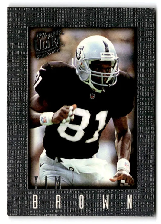 1996 Ultra Sensations #74 Tim Brown Pewter - Trading Card