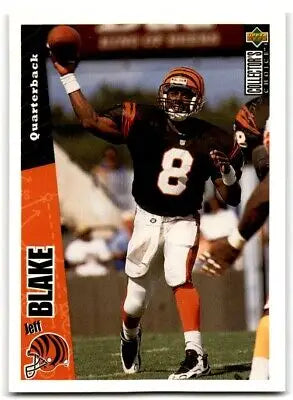 Jeff Blake football card 1996 Upper Deck Collector’s Choice Cincinnati Bengals #84