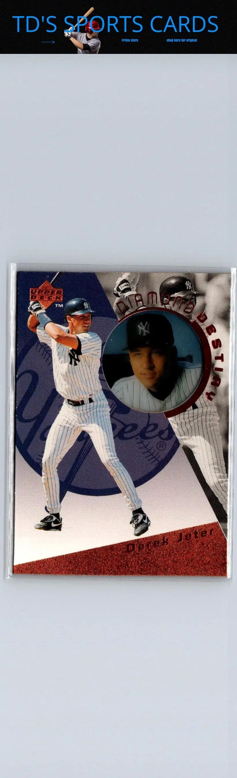 Derek Jeter baseball card 1996 Upper Deck DD28 Derek Jeter Diamond Destiny Gold