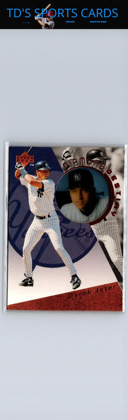 Derek Jeter baseball card 1996 Upper Deck DD28 Derek Jeter Diamond Destiny Gold
