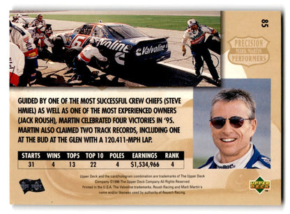 1996 Upper Deck Racing Mark Martin Thunderbird #85 - Unknown