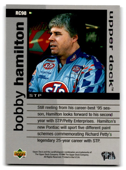 1996 Upper Deck Racing Road to the Cup Bobby Hamilton #RC98a - Unknown