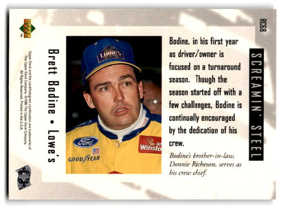 1996 Upper Deck Racing Road to the Cup Brett Bodine #RC68a - Unknown