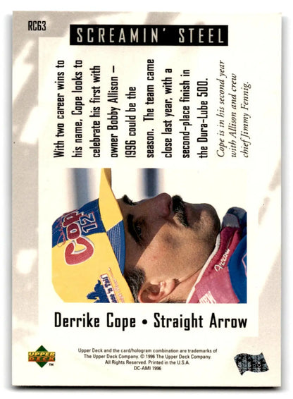 1996 Upper Deck Racing Road to the Cup Derrike Cope #RC63a - Trading Card