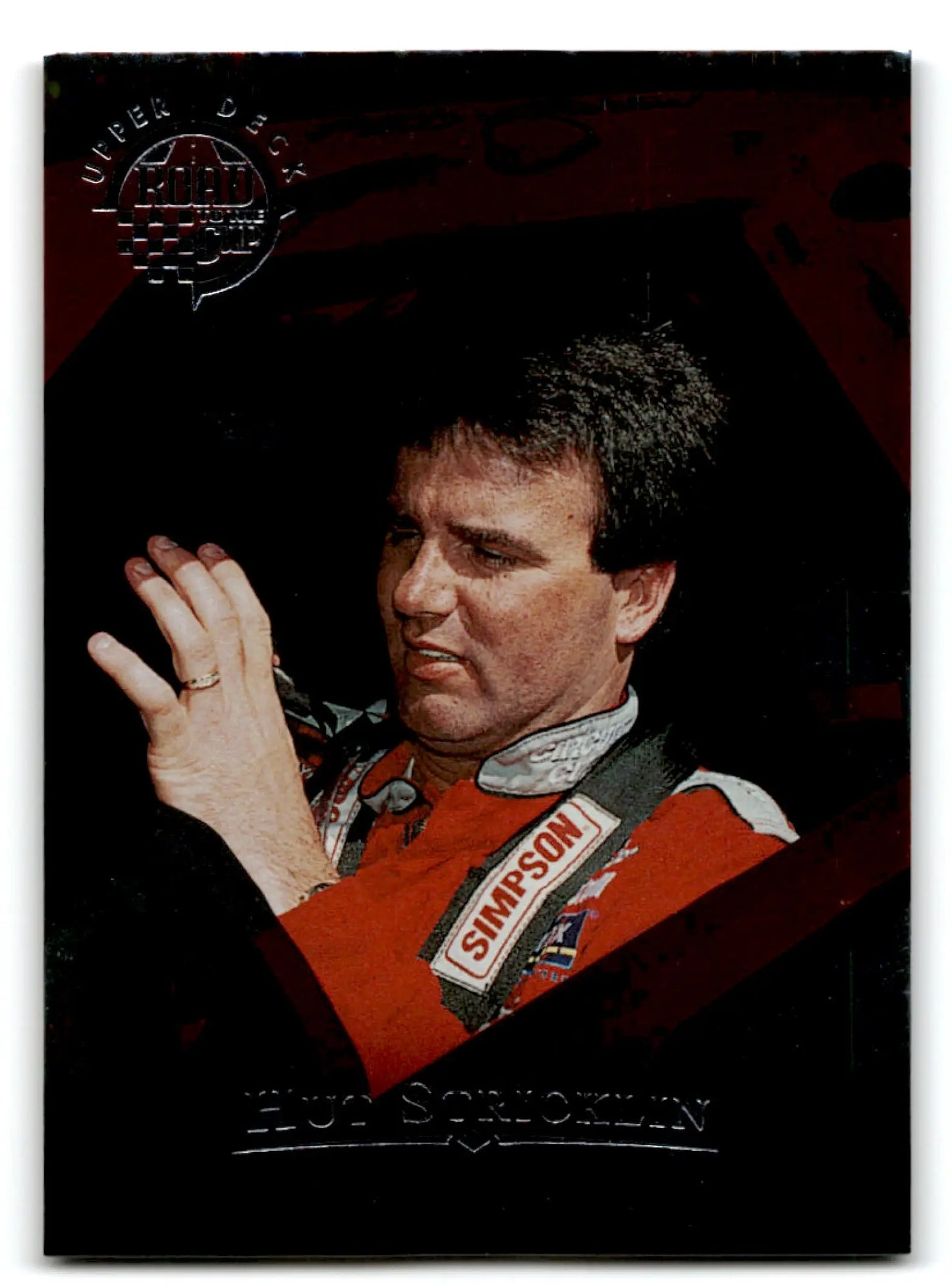 Collectible 1996 Upper Deck Racing Road to the Cup Hut Stricklin trading card