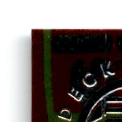 Dark red rectangular object with green stripe and metallic design for 1996 Upper Deck Racing Road to the Cup Jason Keller #RC45a