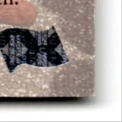 Black and white patterned sticker with jagged edge from 1996 Upper Deck Racing Road to the Cup Jason Keller #RC45a