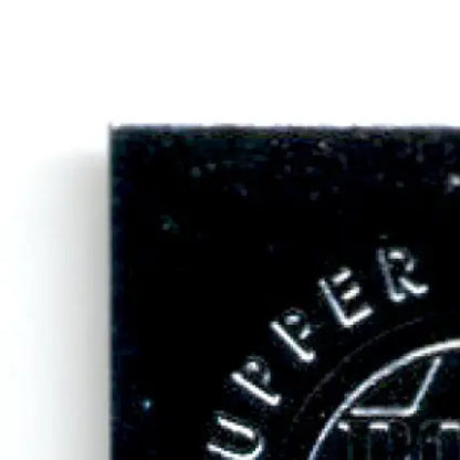 Shiny black square object with circular design from 1996 Upper Deck Racing Road to the Cup Jeff Fuller #RC48a