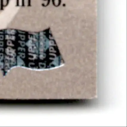 Brown paper with holographic sticker for 1996 Upper Deck Racing Road to the Cup Jeff Fuller #RC48a