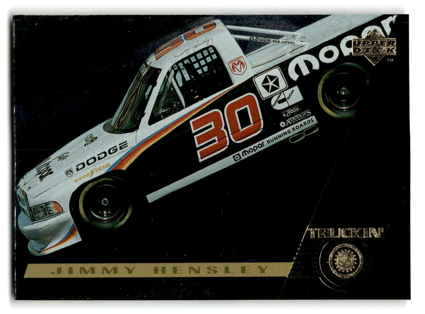 1996 Upper Deck Racing Road to the Cup Jimmy Hensley #RC140a - Trading Card