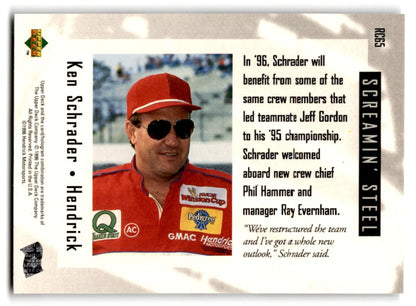 1996 Upper Deck Racing Road to the Cup Ken Schrader #RC65a - Trading Card