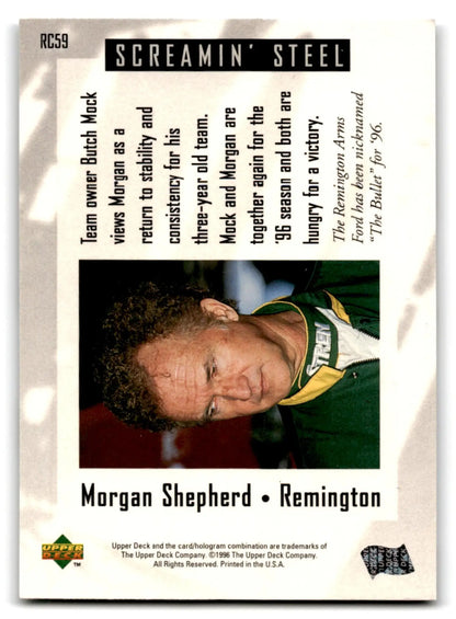 1996 Upper Deck Racing Road to the Cup Morgan Shepherd #RC59a - Trading Card