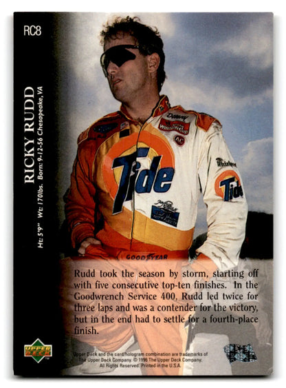 1996 Upper Deck Racing Road to the Cup Ricky Rudd #RC8a - Unknown