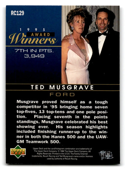1996 Upper Deck Racing Road to the Cup Ted Musgrave #RC129a - Trading Card