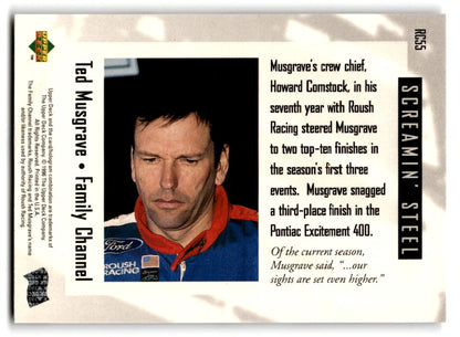1996 Upper Deck Racing Road to the Cup Ted Musgrave #RC55a - Trading Card
