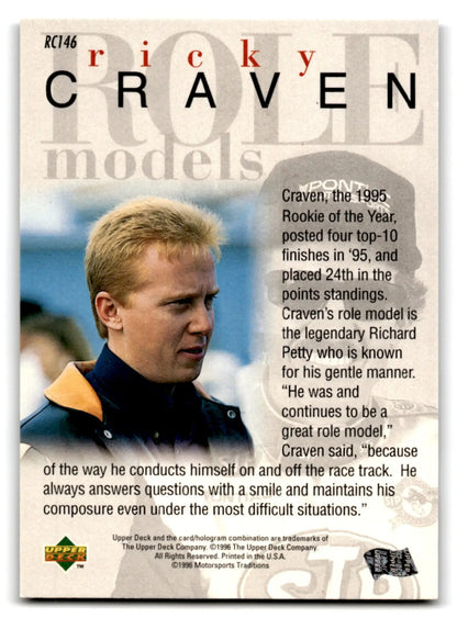 1996 Upper Deck Road to the Cup Racing Ricky Craven #RC146 - Trading Card