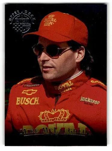 Original gloss RC44 Mike McLaughlin racing card from 1996 Upper Deck Road to the Cup