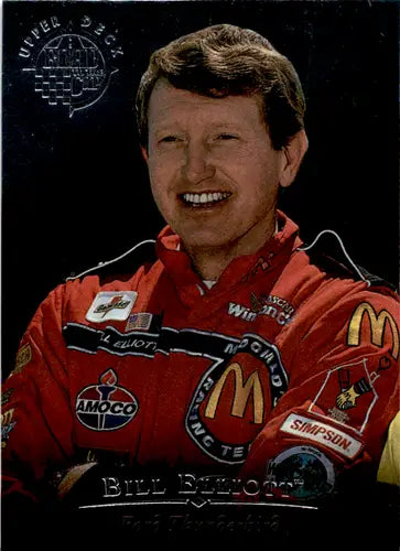 Original gloss Bill Elliott racing card from 1996 Upper Deck Road to the Cup
