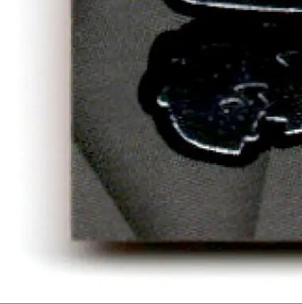 Black embossed leather with metallic silver border on 1996 Wheels Racing Viper Ken Schrader #61