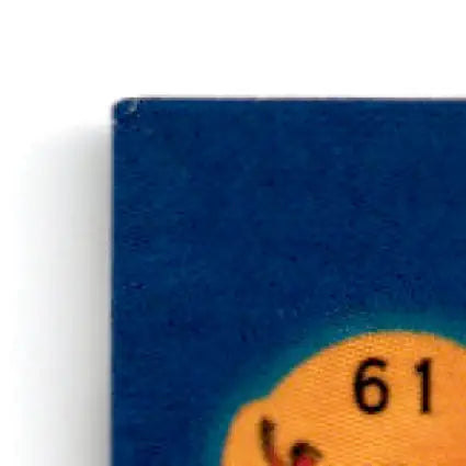 Blue card with rounded corner and number 61 from Wheels Racing Viper Ken Schrader