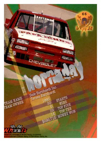 1996 Wheels Viper #66 Ron Hornaday NM Near Mint ID:64894 - Trading Cards