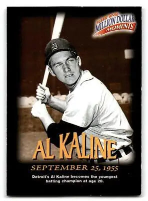 Al Kaline baseball card from Fleer Million Dollar Moments #21 collectible item