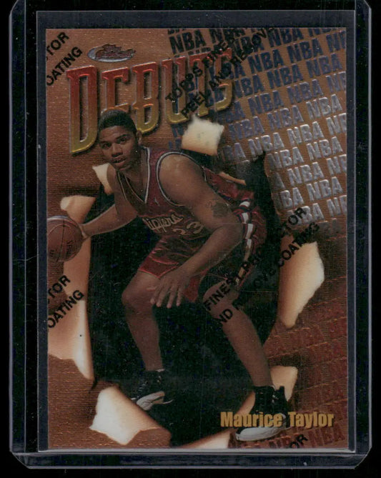 1997-98 Topps Debuts Maurice Taylor basketball card for collectible sports memorabilia