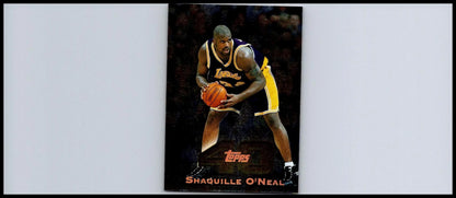 Shaquille O’Neal trading card from 1997-98 Topps #T40-30 collectible basketball cards
