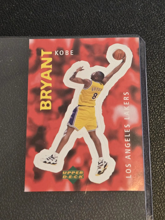 Kobe Bryant basketball card from 1997-98 Upper Deck NBA Stickers European set