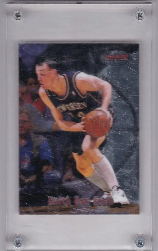 Basketball trading card of Keith Van Horn in protective case from Bowmans Best