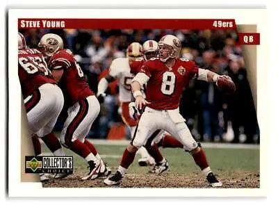 1997 Collector’s Choice #387 Steve Young trading card featuring the legendary quarterback
