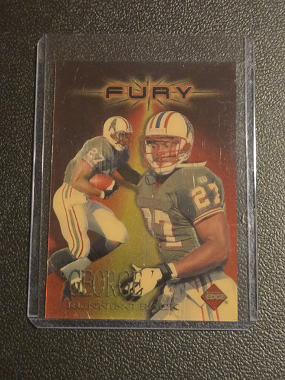 Vintage football trading card featuring Eddie George Fury and George Fury players