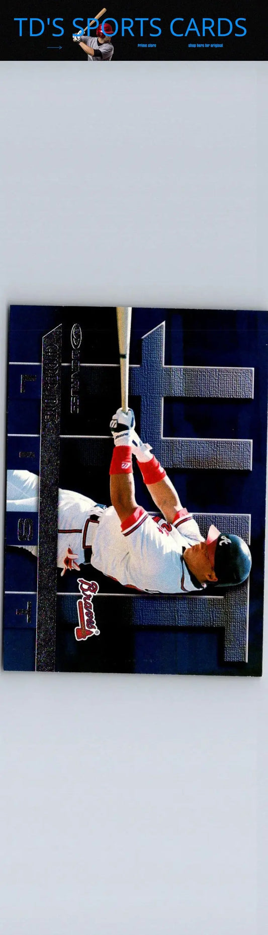 1997 Donruss #401 Chipper Jones baseball card for trading card collectors