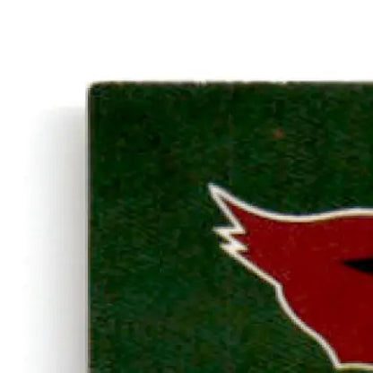 Dark green Donruss Football coaster with red bird logo for Jake Plummer Arizona Cardinals