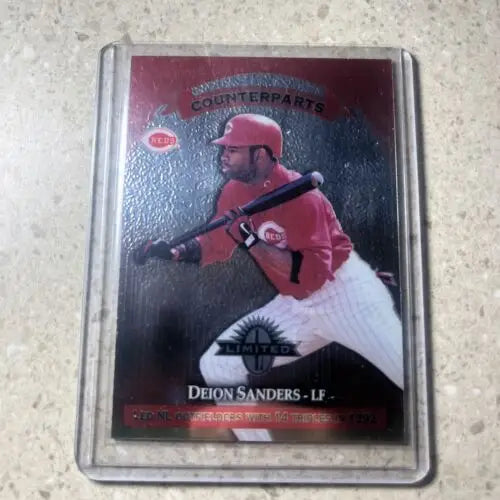 1997 Donruss Limited Counterparts #42 Deion Sanders baseball card collectible