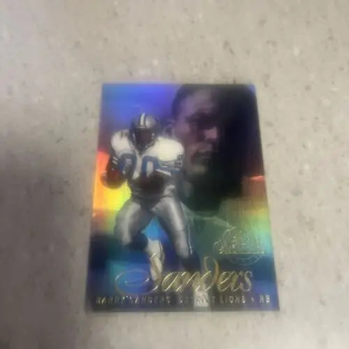 Barry Sanders trading card from 1997 Flair Showcase Style Seat 20 Lions HOF