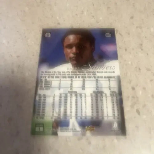 Barry Sanders trading card from 1997 Flair Showcase Style Seat 20 Lions HOF
