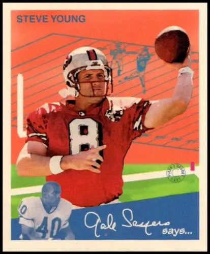 1997 Fleer Goudey II #140 Steve Young football card with original gloss from 49ers