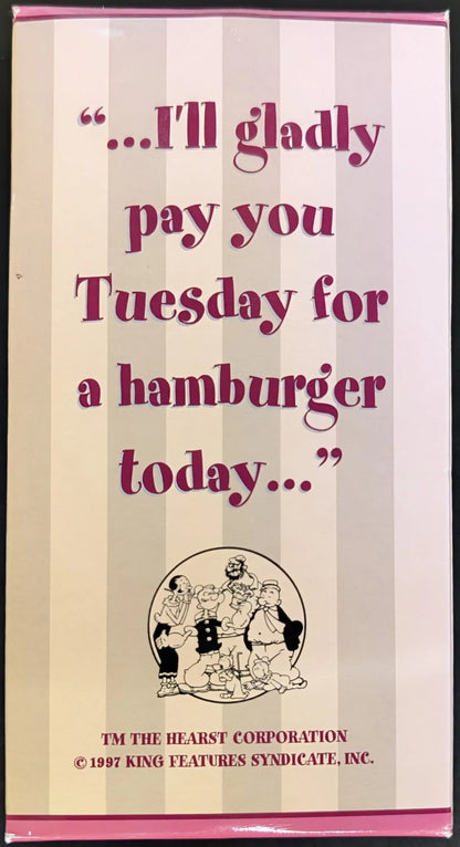 Wimpy’s hamburger payment promise on a napkin from the 1997 limited edition pocket watch set