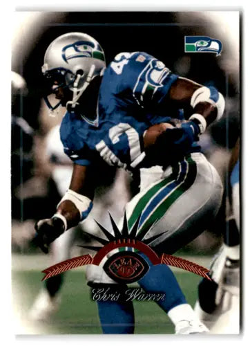 1997 Leaf #103 Chris Warren NM-MT Seahawks football trading card with original gloss
