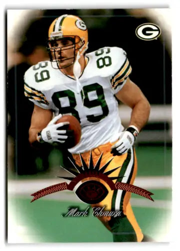 Mark Chmura in uniform for the Mint Packers, original gloss card 1997 Leaf #109