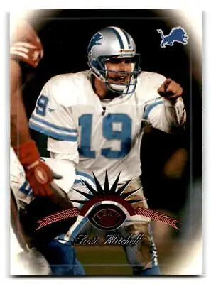 Scott Mitchell Detroit Lions trading card from the 1997 Leaf series